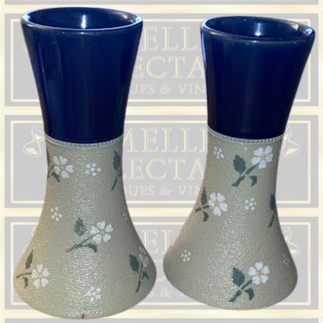 Vintage Pair Lovatts Langley Pottery Stoneware Vases