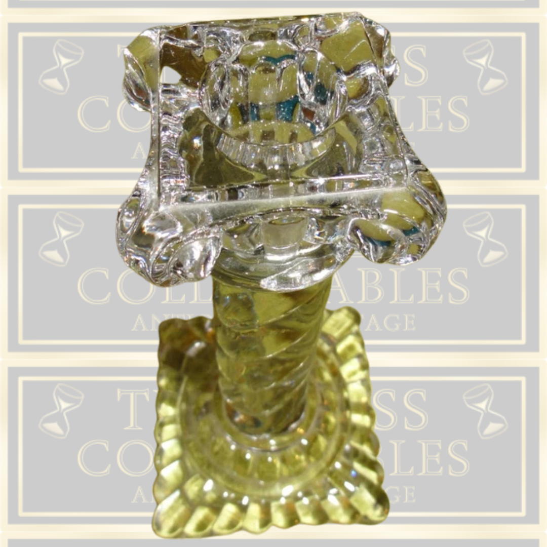 Pair Baccarat Crystal Candle Holders