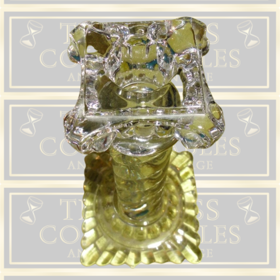 Pair Baccarat Crystal Candle Holders