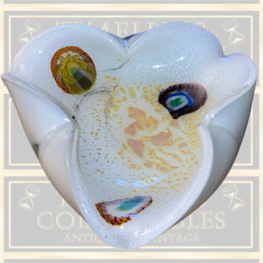 Vintage Large Murano Glass "Tutti Frutti" Bowl