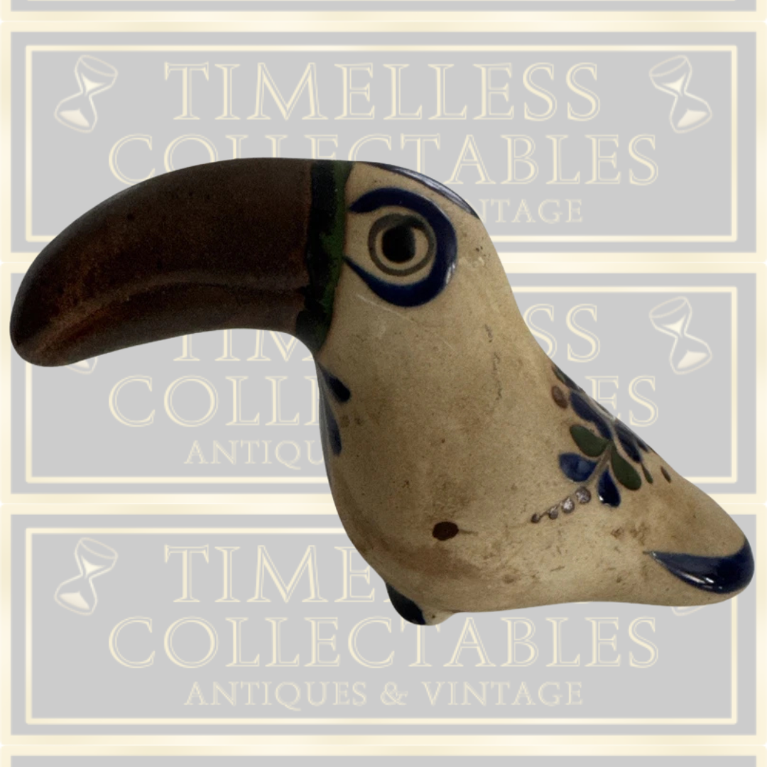Vintage Folk Art Mexican Tonala Toucan