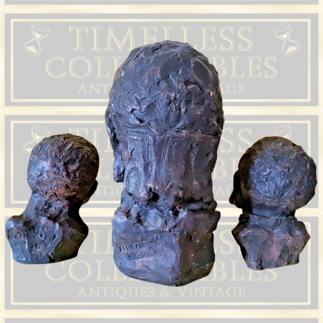 Vintage Trio Terracotta Khoisan Busts