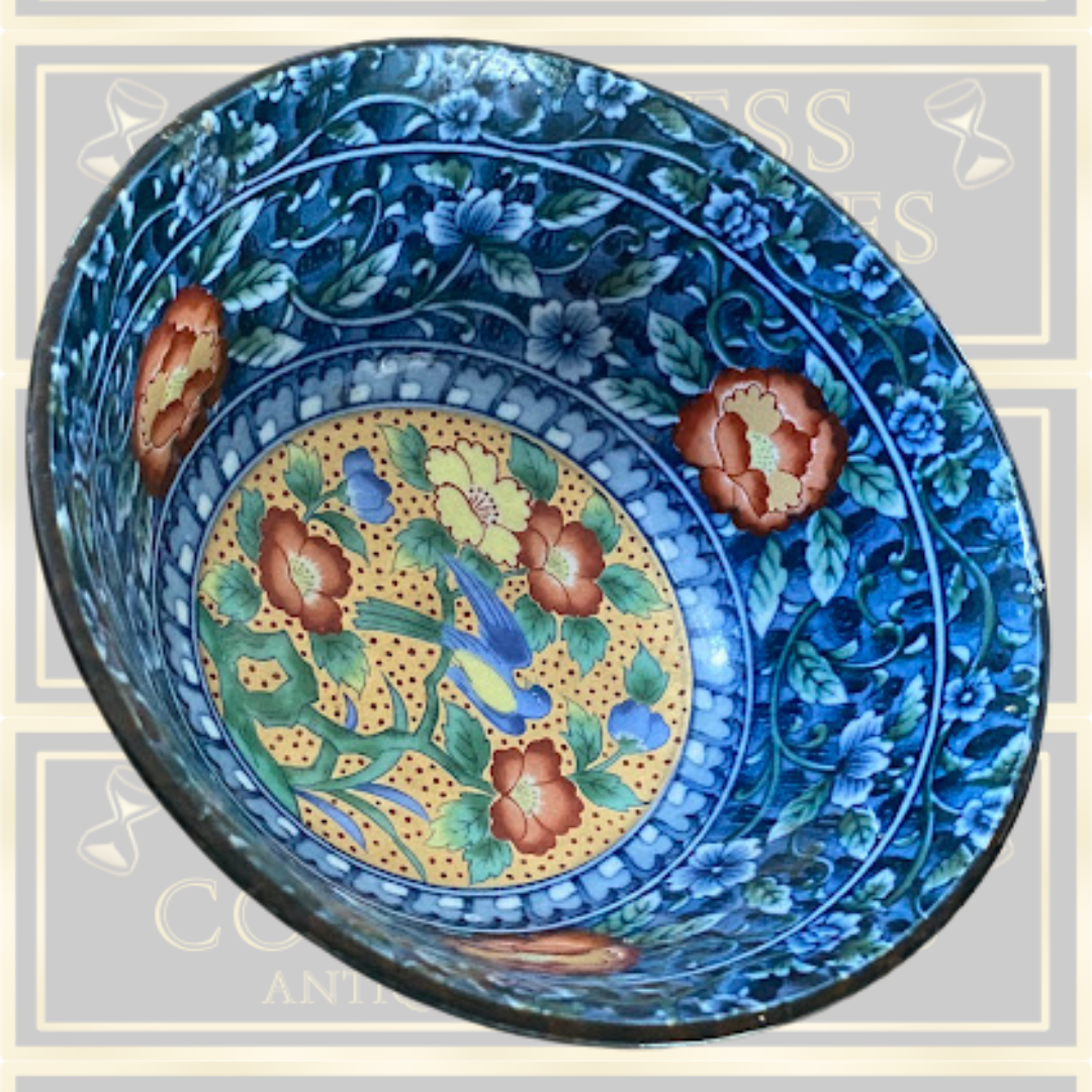 Vintage Japanese Arita Juzan Gama Namasu Soup Cereal Bowl