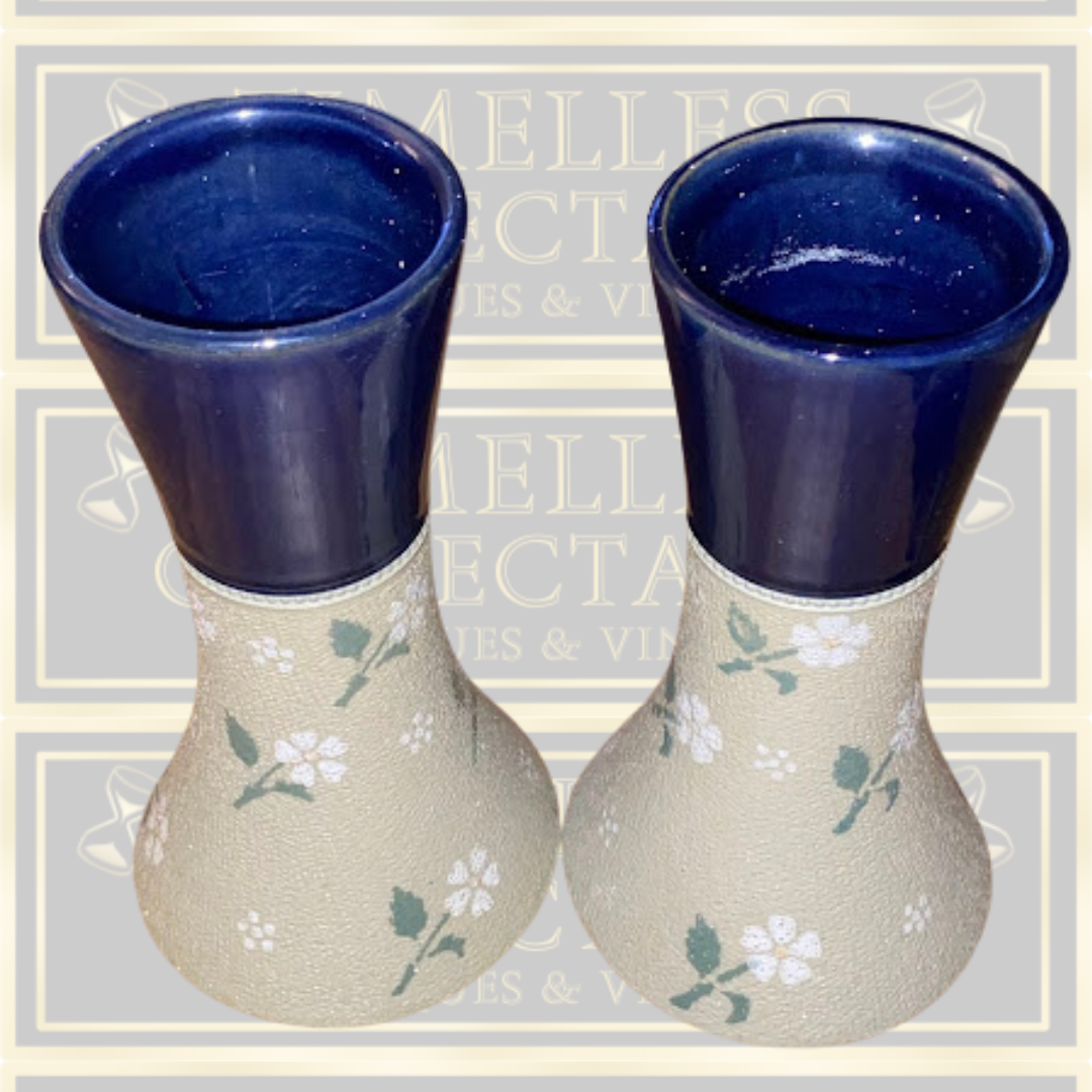 Vintage Pair Lovatts Langley Pottery Stoneware Vases