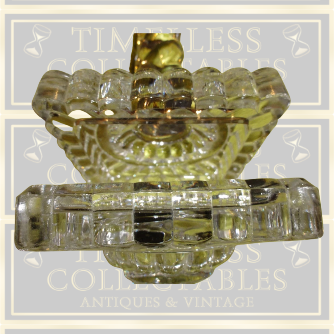 Pair Baccarat Crystal Candle Holders