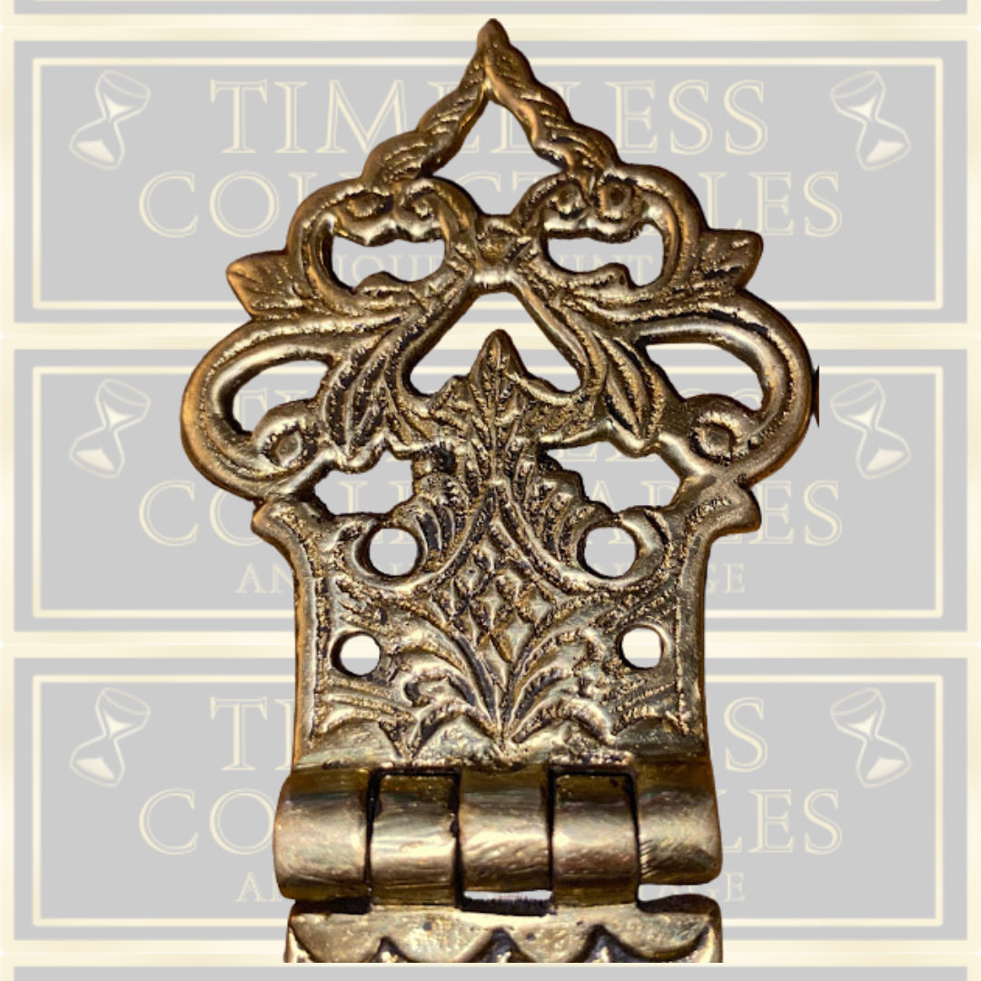 Antique Ornate Bronze/Brass Hinges