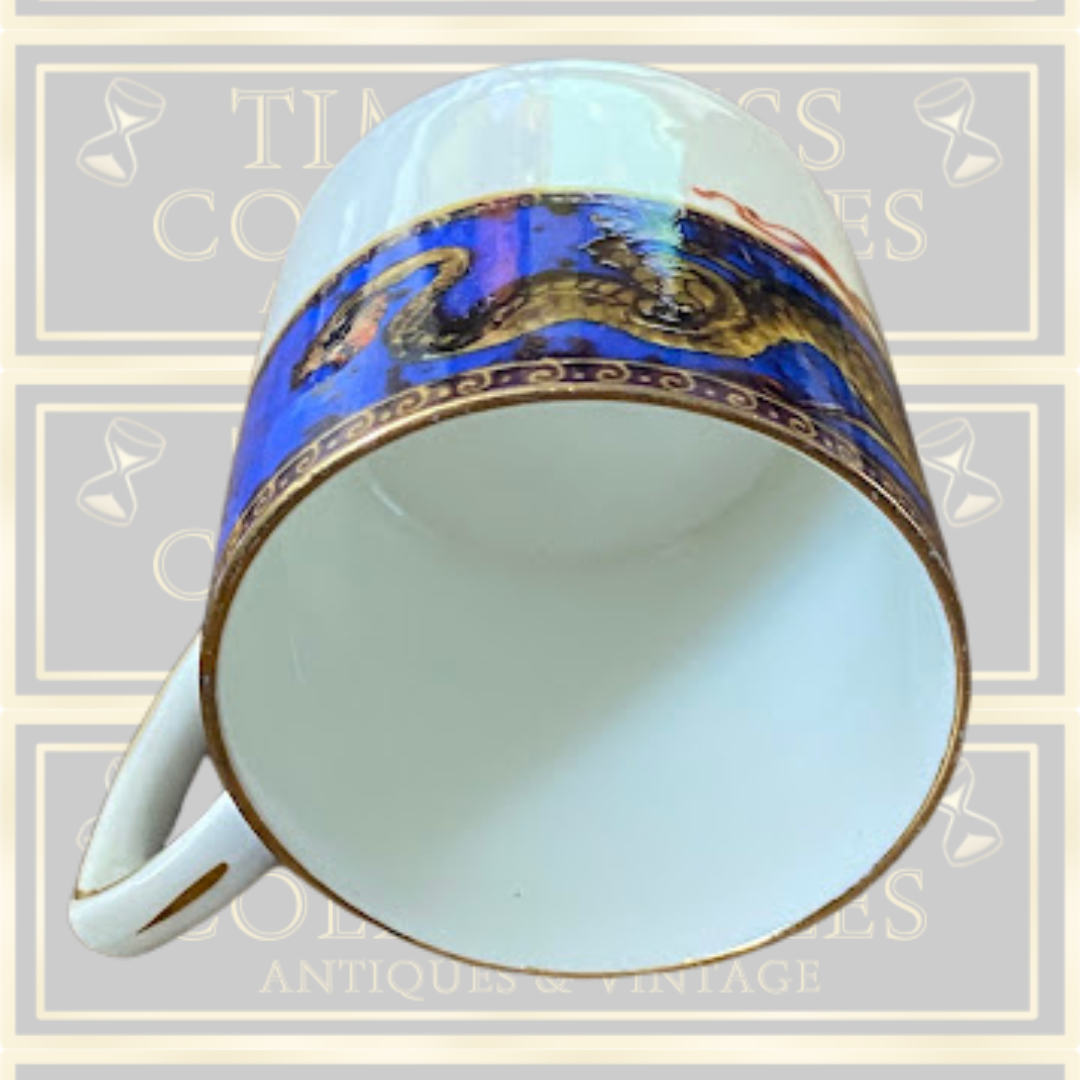 Antique Dragon Pair Cup & Saucer Set