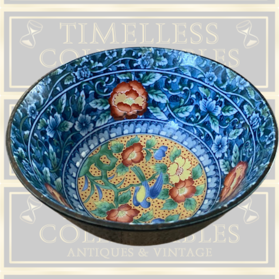 Vintage Japanese Arita Juzan Gama Namasu Soup Cereal Bowl