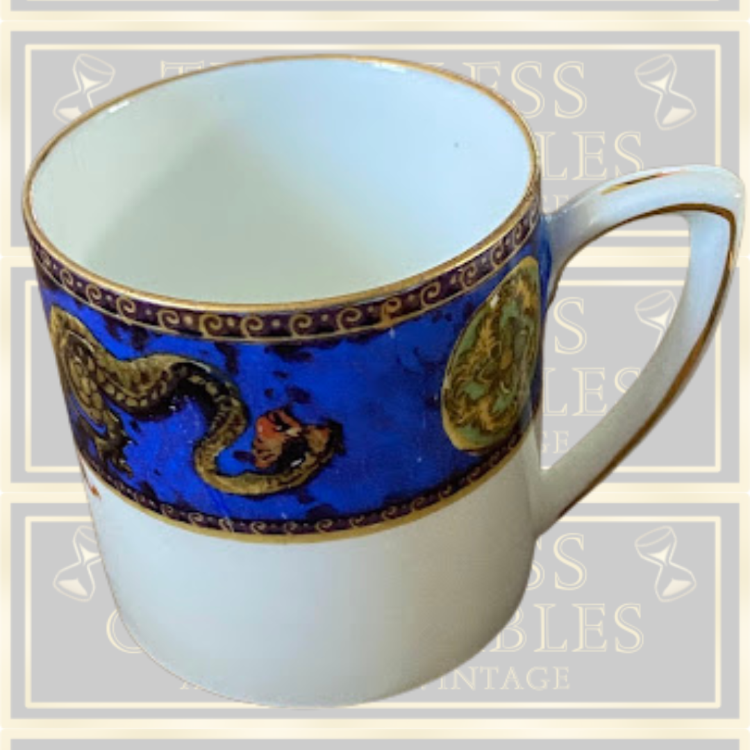 Antique Dragon Pair Cup & Saucer Set