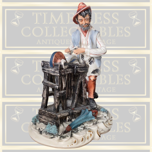 Vintage Limited Edition Capodimonte Knife Sharpener Figure
