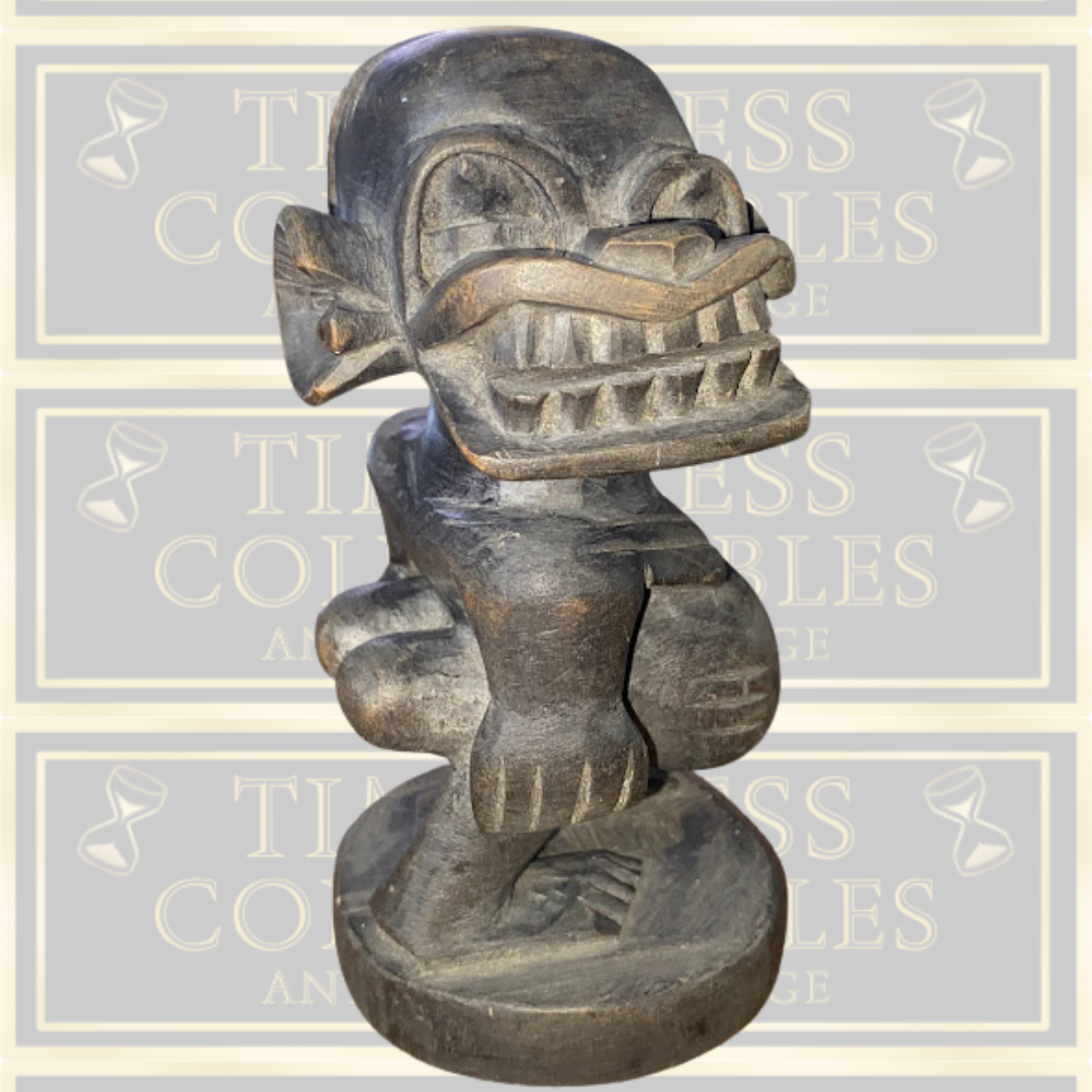 Vintage African Ancestrial art Small Wooden Big Booty Katumo Carving