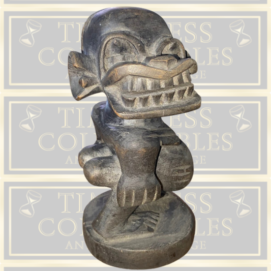 Vintage African Ancestrial art Small Wooden Big Booty Katumo Carving