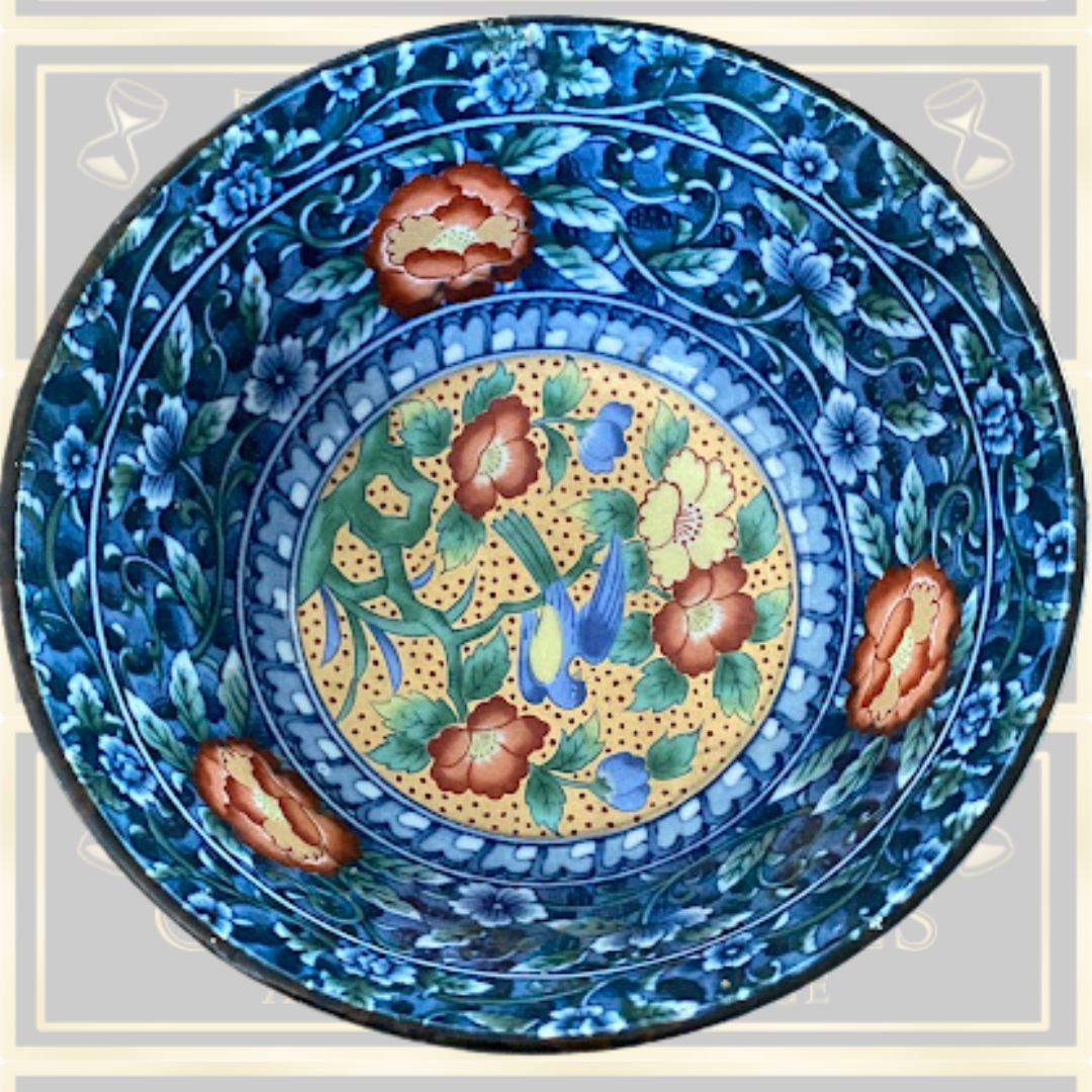 Vintage Japanese Arita Juzan Gama Namasu Soup Cereal Bowl