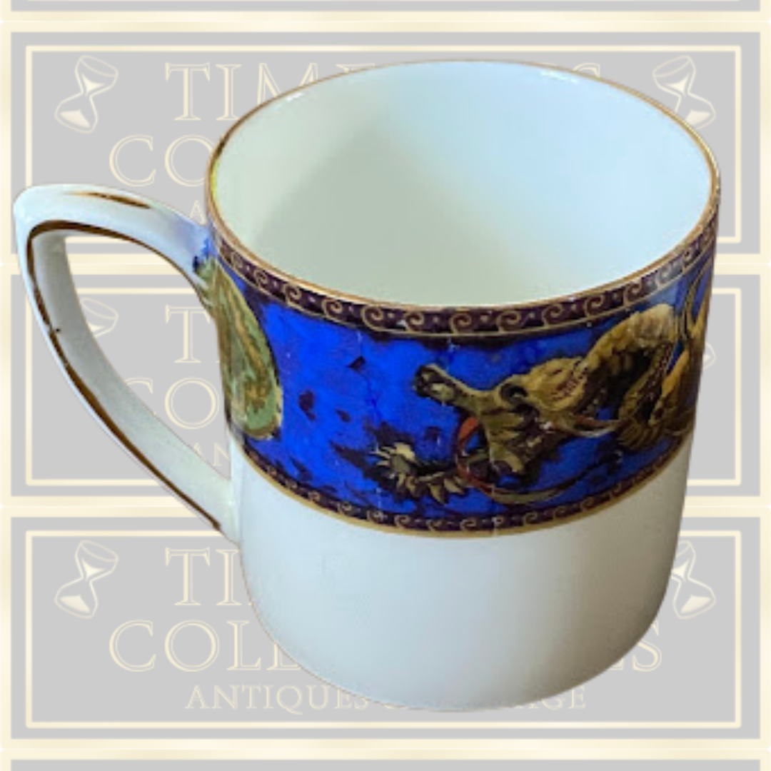 Antique Dragon Pair Cup & Saucer Set