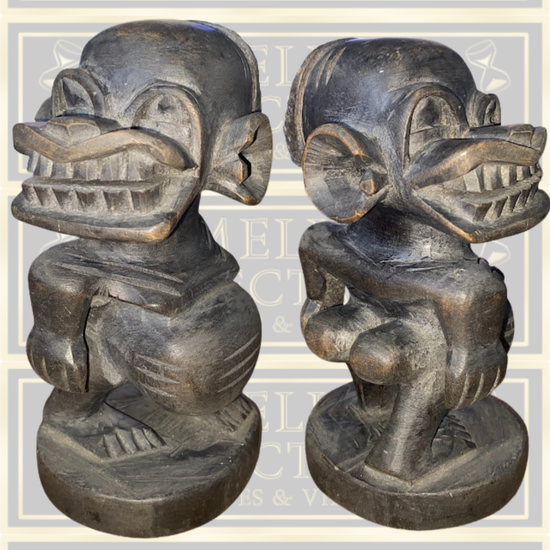 Vintage African Ancestrial art Small Wooden Big Booty Katumo Carving