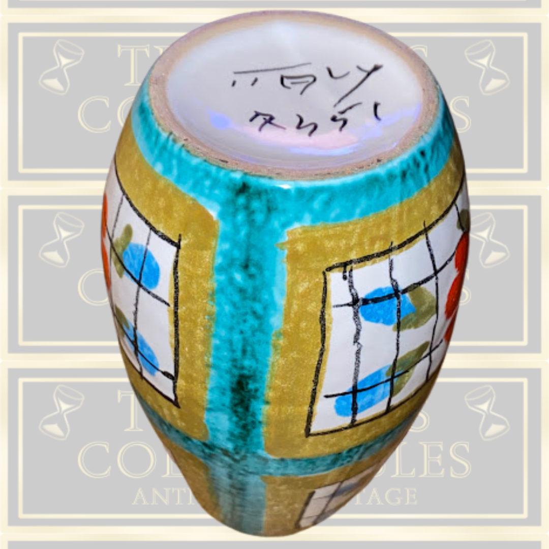 Vintage Italian Fratelli Fanciullacci Geometric Vase