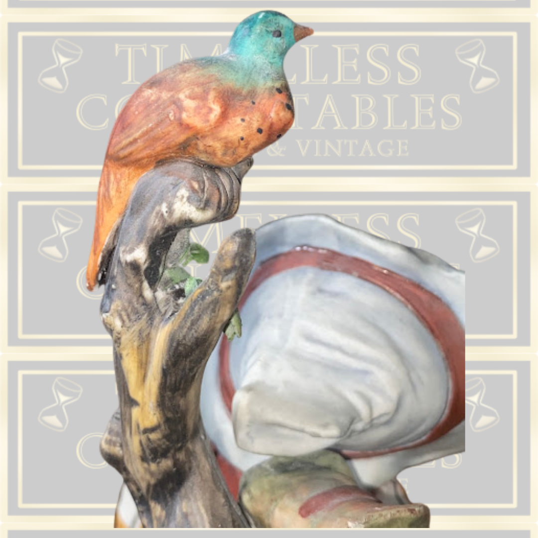Vintage Large Capodimonte The Lazy Hunter Porcelain Figure