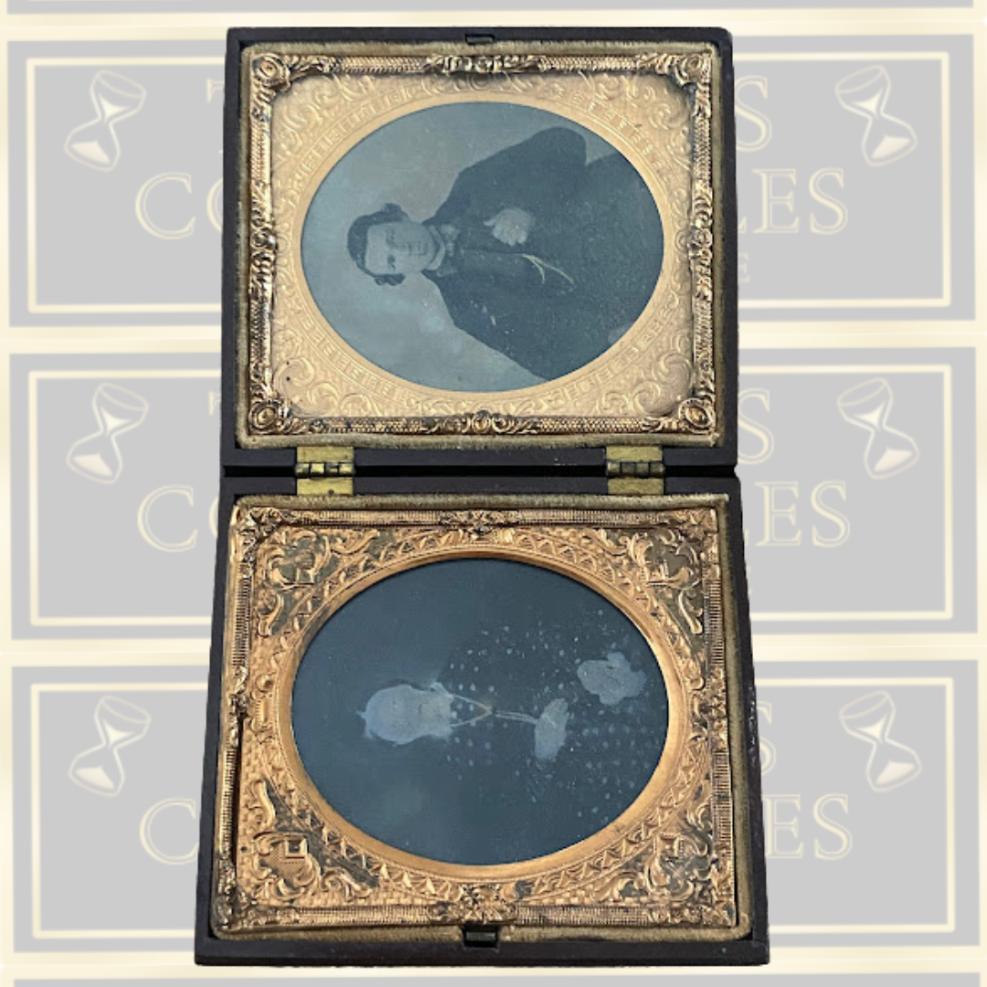 Antique Pair Daguerreotype Photo