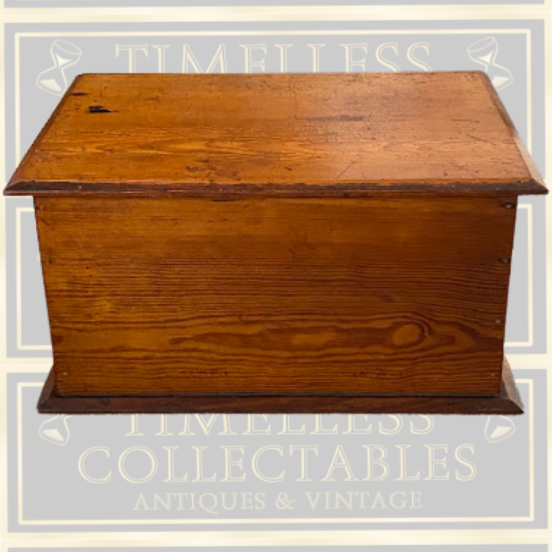 Antique Quartersawn Oak Large Desktop Organizer Box
