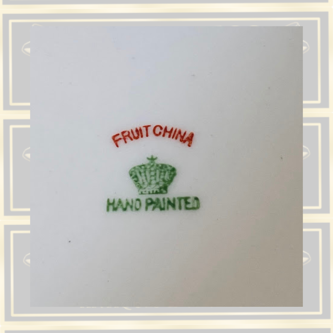 Vintage Meito China Hand Painted Fruit bowl Silver Plated Stand