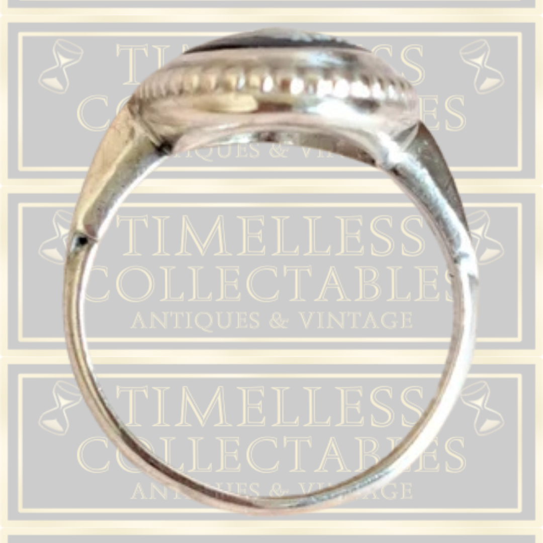 Vintage Wedgwood Sterling Silver Jasperware Cameo Ring