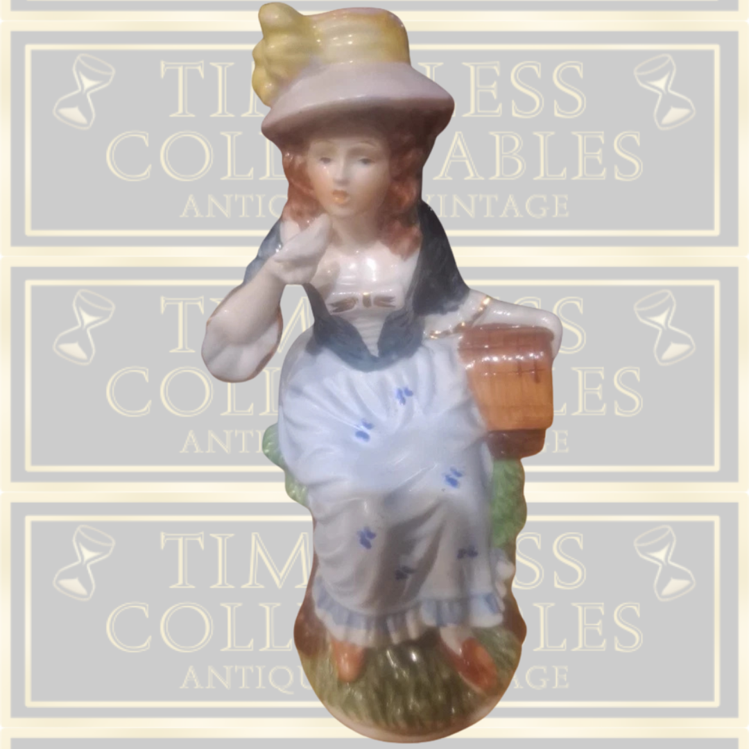 Victorian Continental Ceramic Figurines Man and Lady Pair