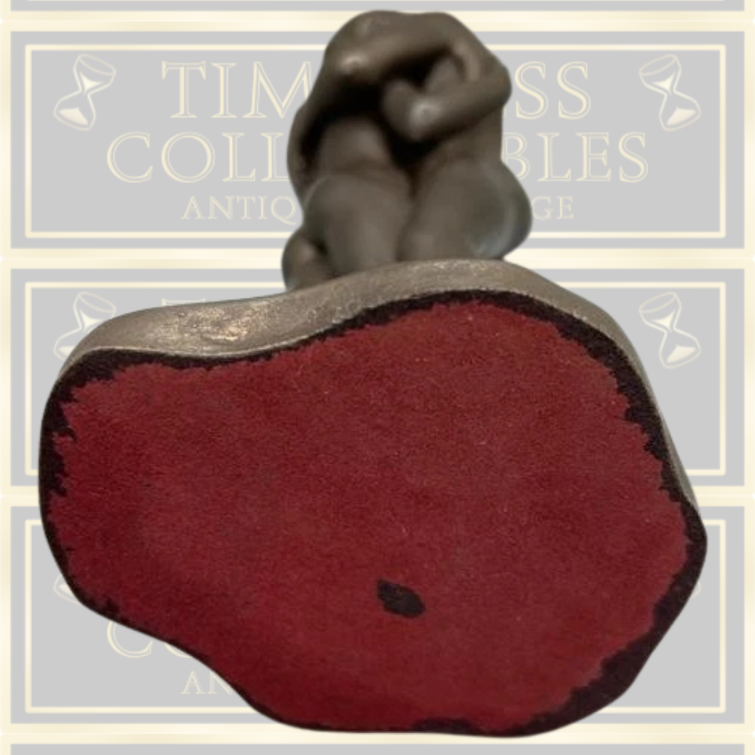 Vintage Bronze Colour Adam & Eve Sculpture