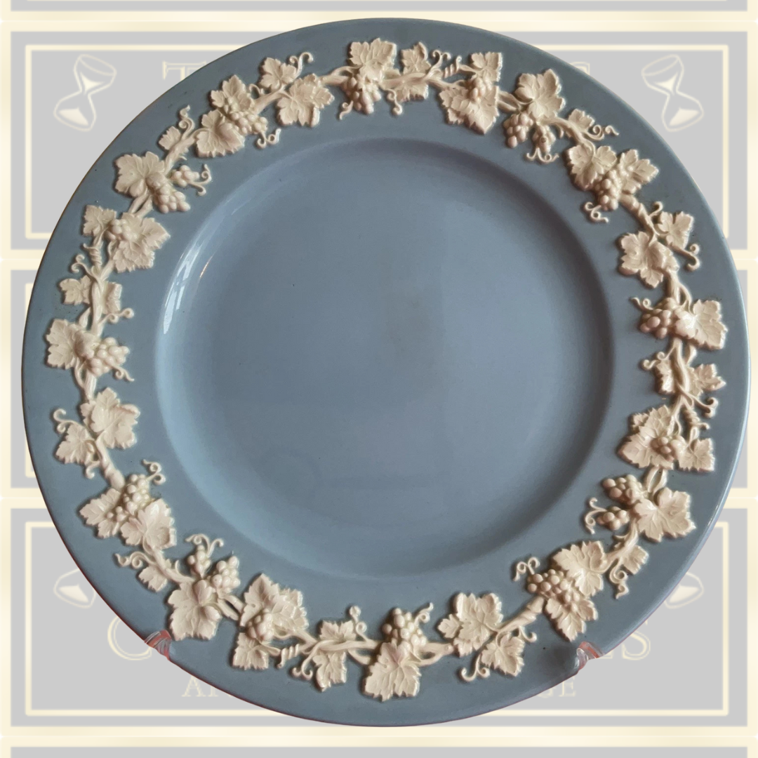 Wedgwood Queensware Blue Embossed Plate