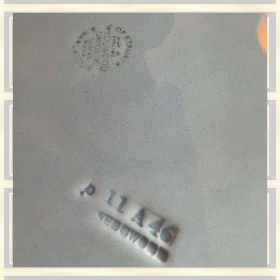 Wedgwood Queensware Blue Embossed Plate