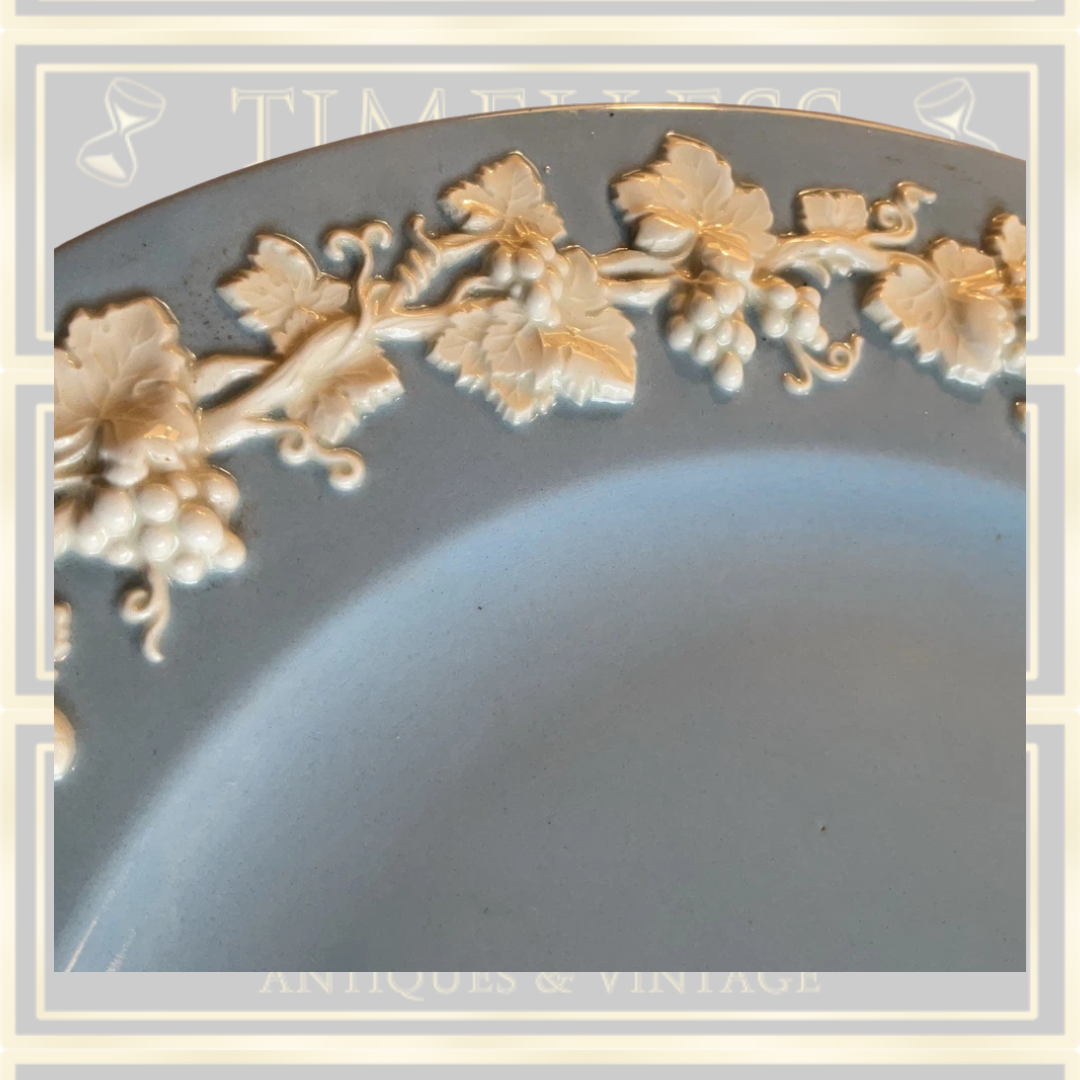Wedgwood Queensware Blue Embossed Plate