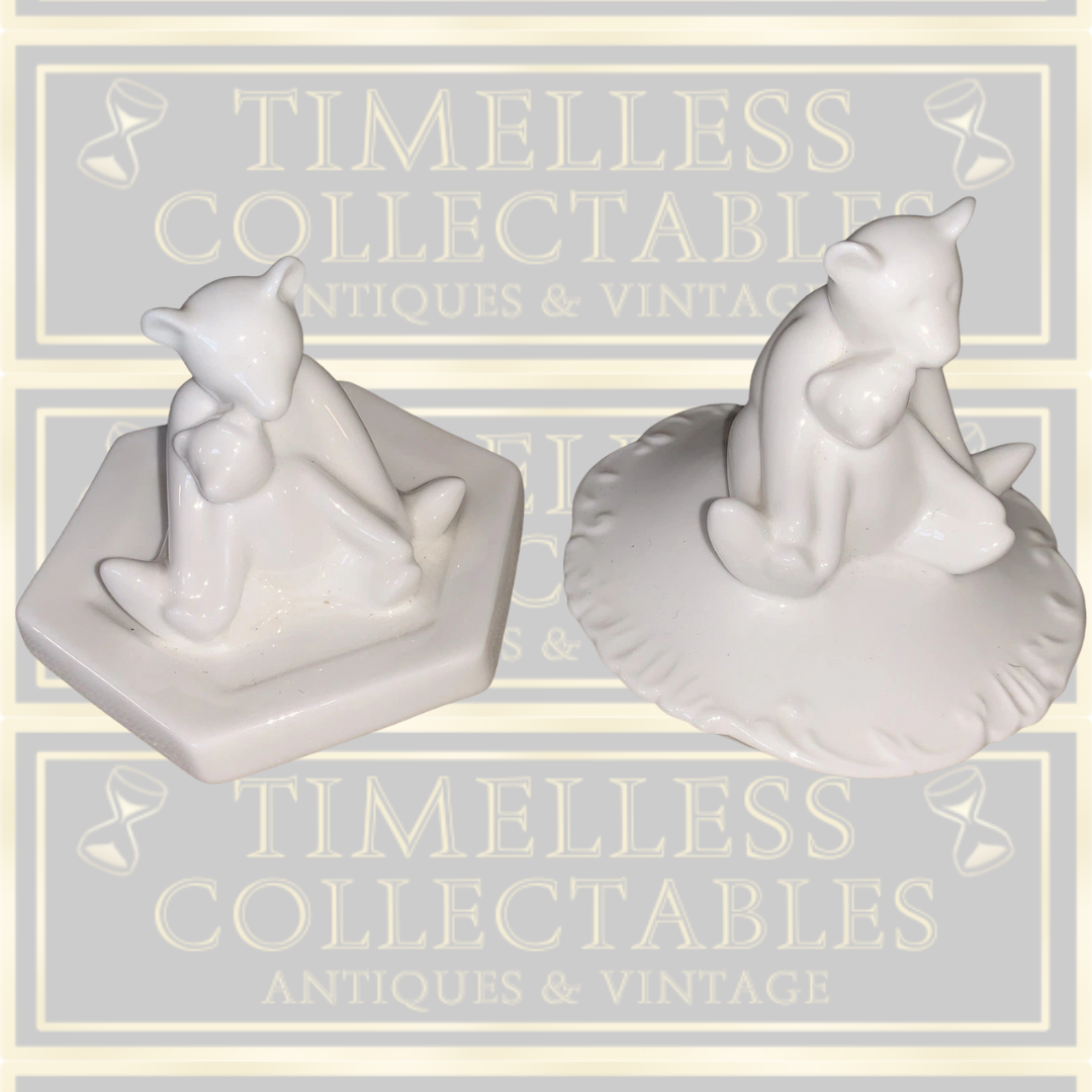 Vintage Royal Crown Derby Teddy Bear Figurines