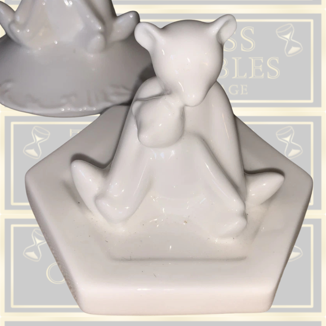 Vintage Royal Crown Derby Teddy Bear Figurines