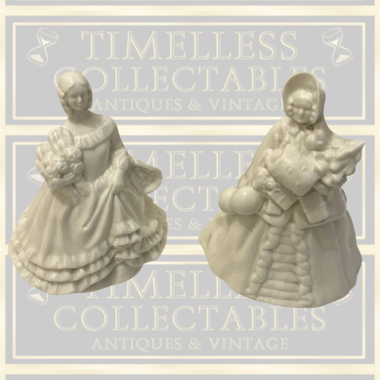 Vintage Royal Worcester sincerity and belle of the ball Porcelain Figurines