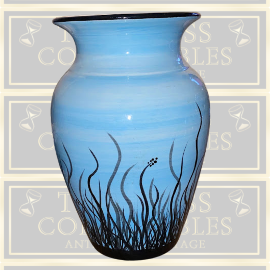 Vintage Robins Egg Blue Sea Vase