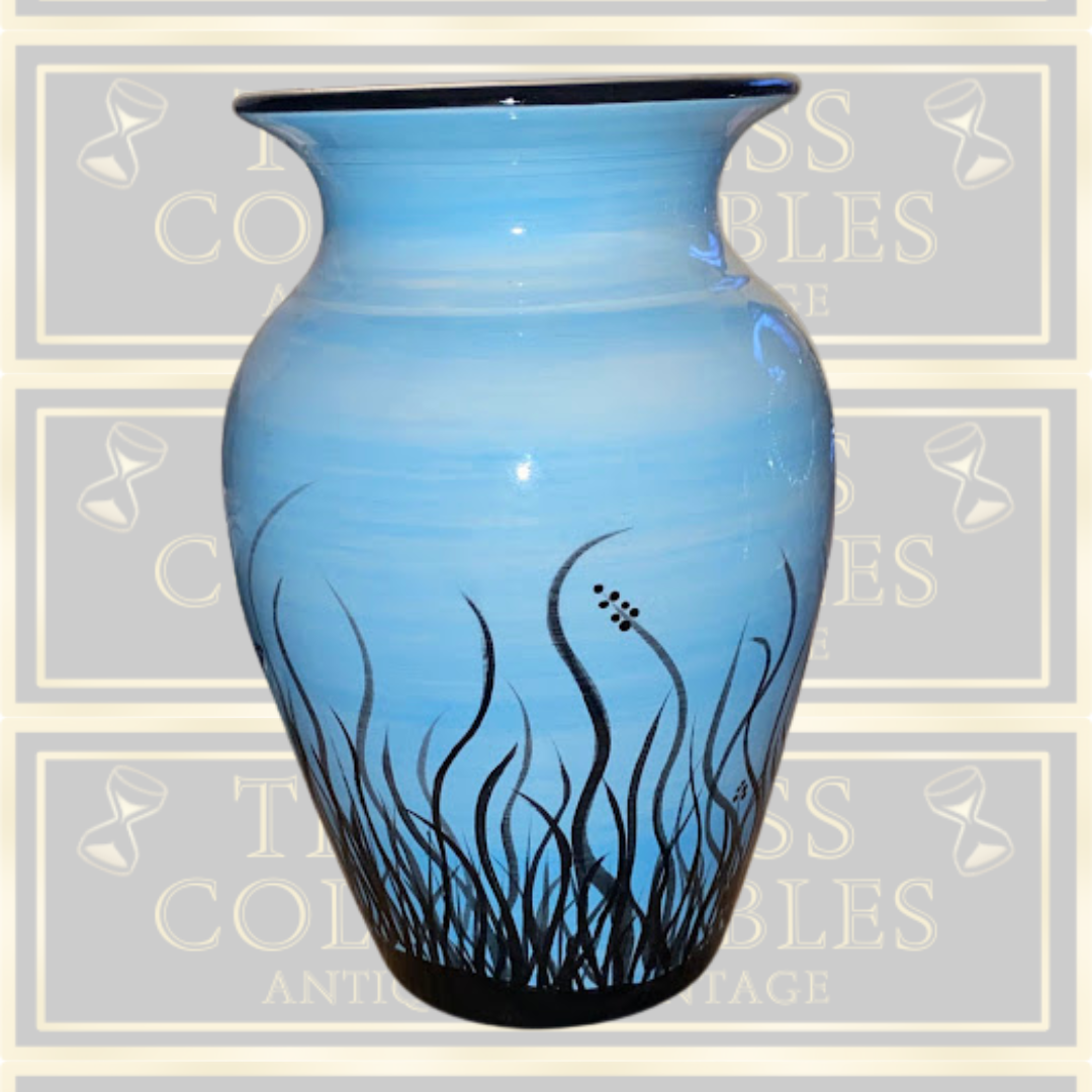 Vintage Robins Egg Blue Sea Vase
