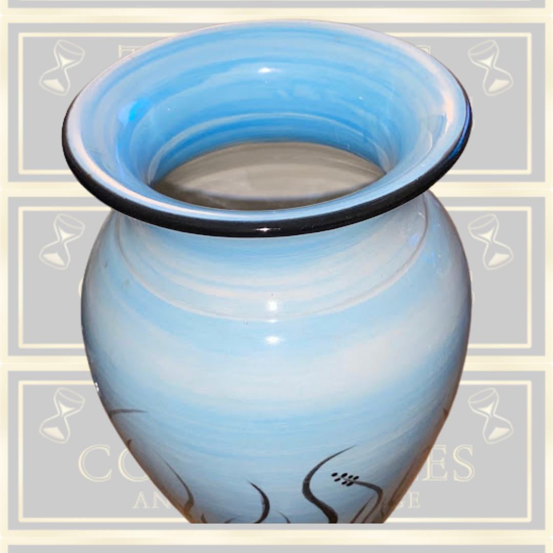 Vintage Robins Egg Blue Sea Vase