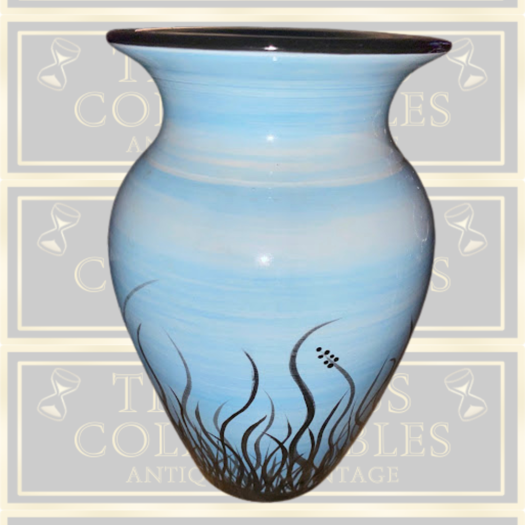 Vintage Robins Egg Blue Sea Vase