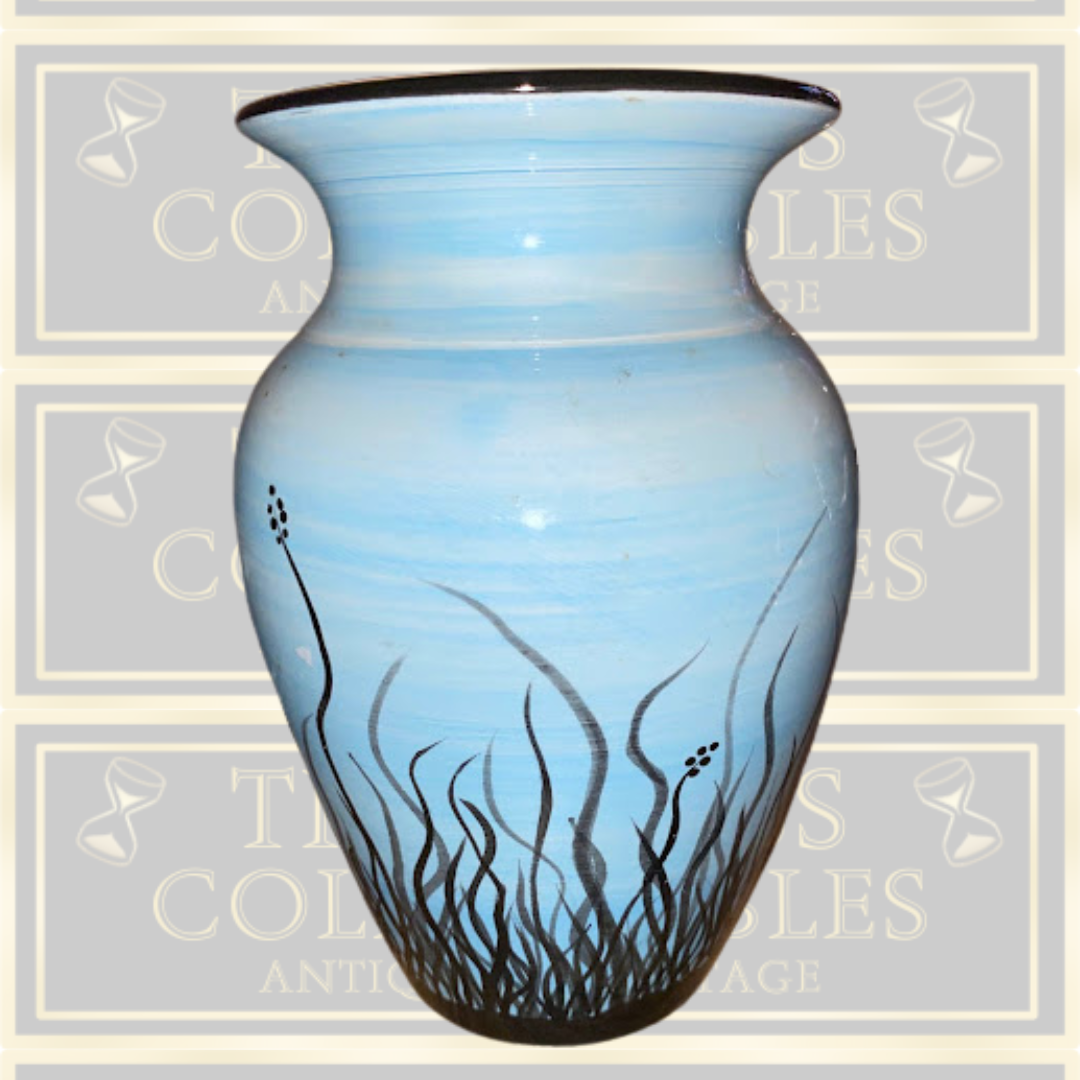 Vintage Robins Egg Blue Sea Vase