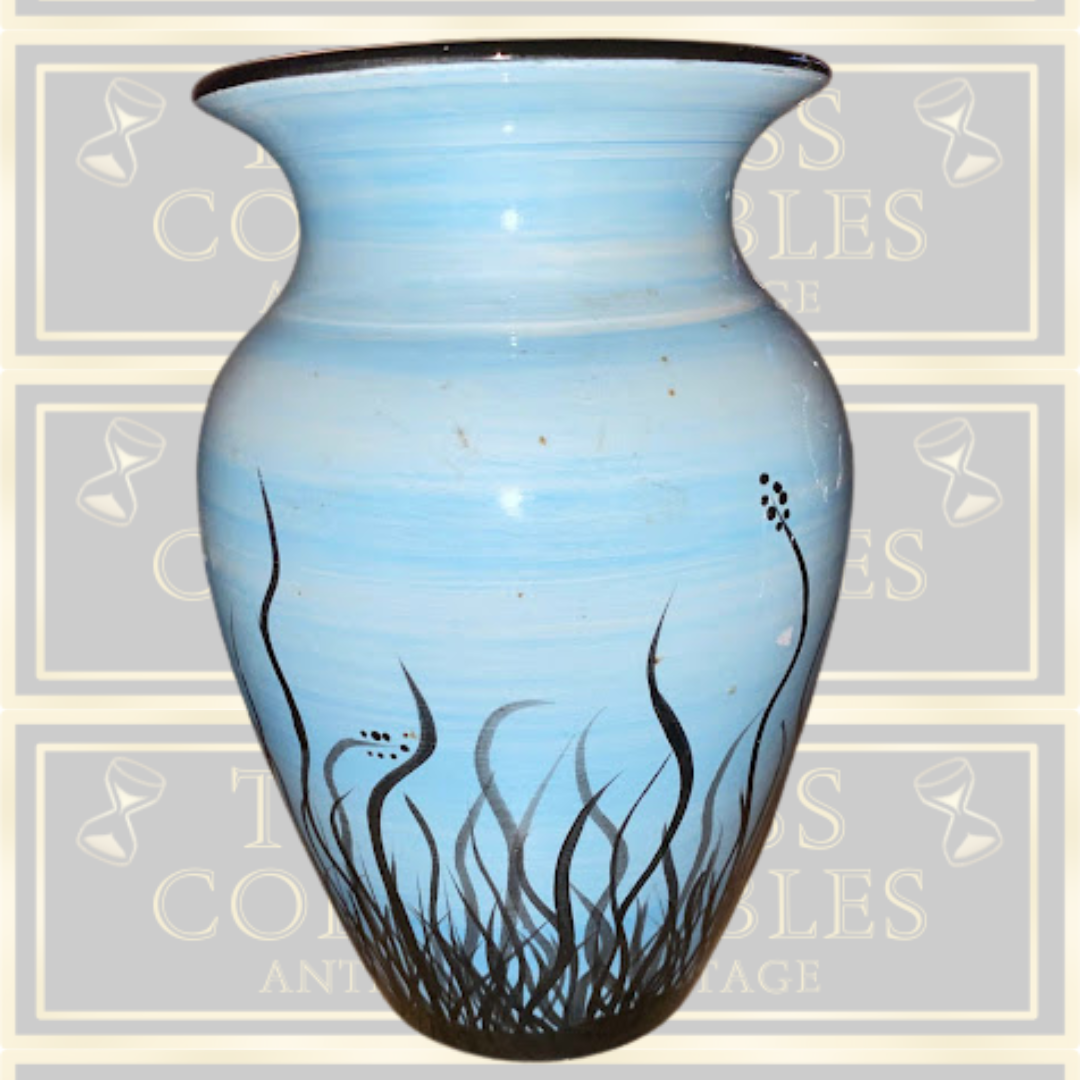 Vintage Robins Egg Blue Sea Vase