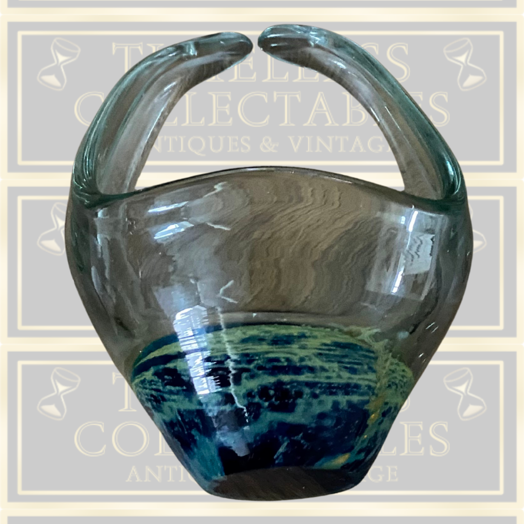 Mdina Glass Basket Paperweight
