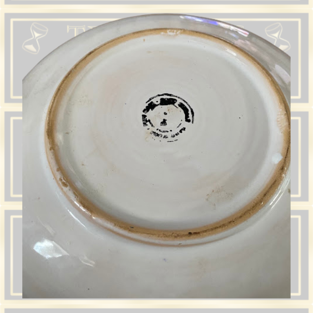 Vintage Hand Painted Moroccan Boho Large Fruit Bowl