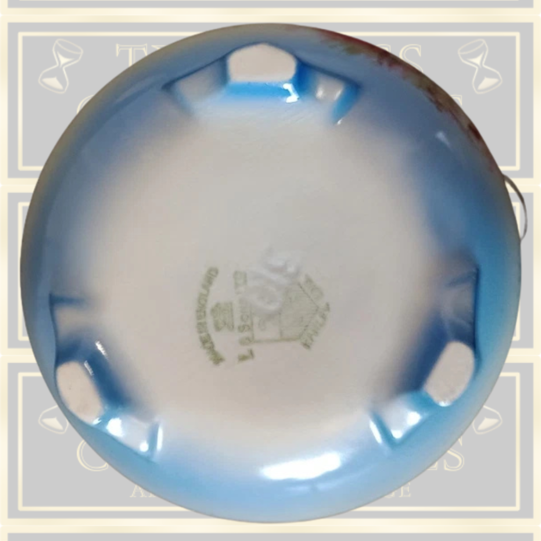 Vintage Ceramic And Silver Biscuit Barrel