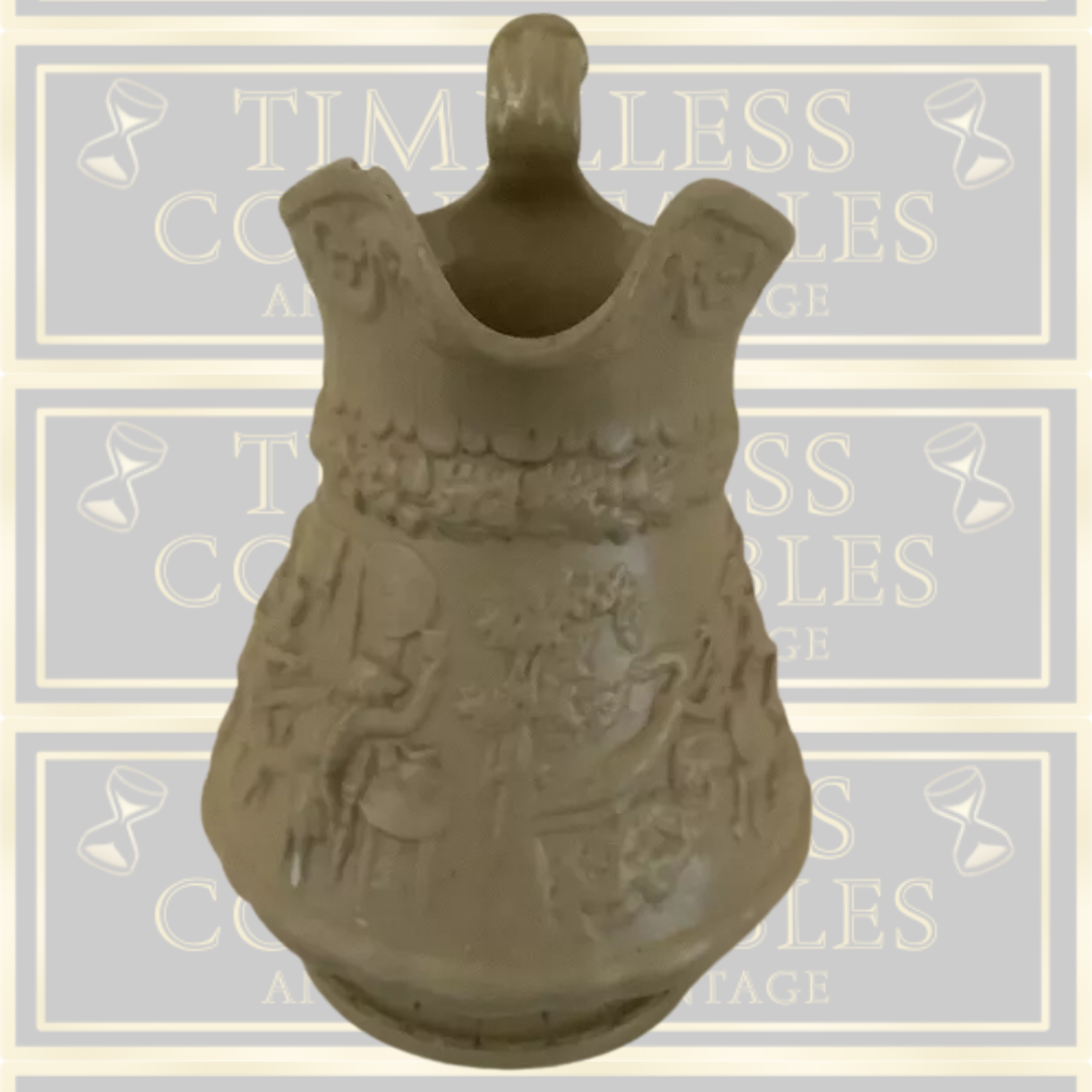 Antique W Ridgway & Co Relief Moulded Stoneware Jug