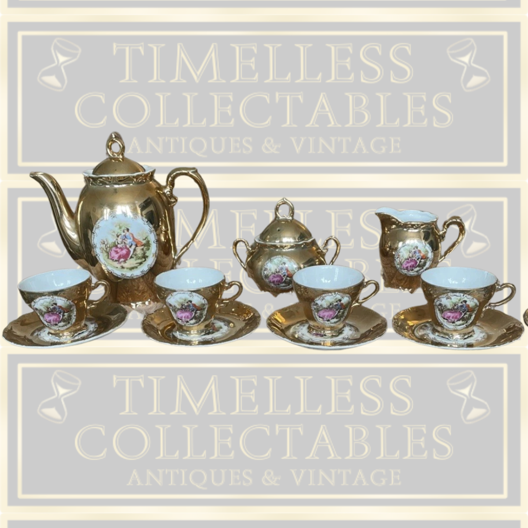 Vintage Gold Plated Japan Tea Set