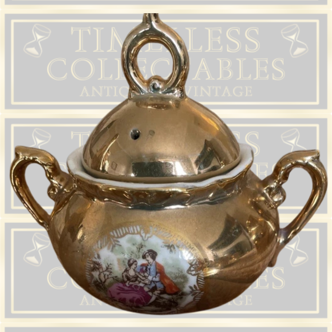 Vintage Gold Plated Japan Tea Set