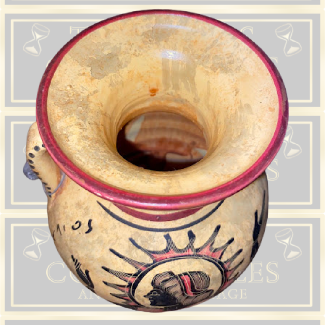 Pair vintage museum-quality replicas of Rhodes ancient Greek amphorae vases