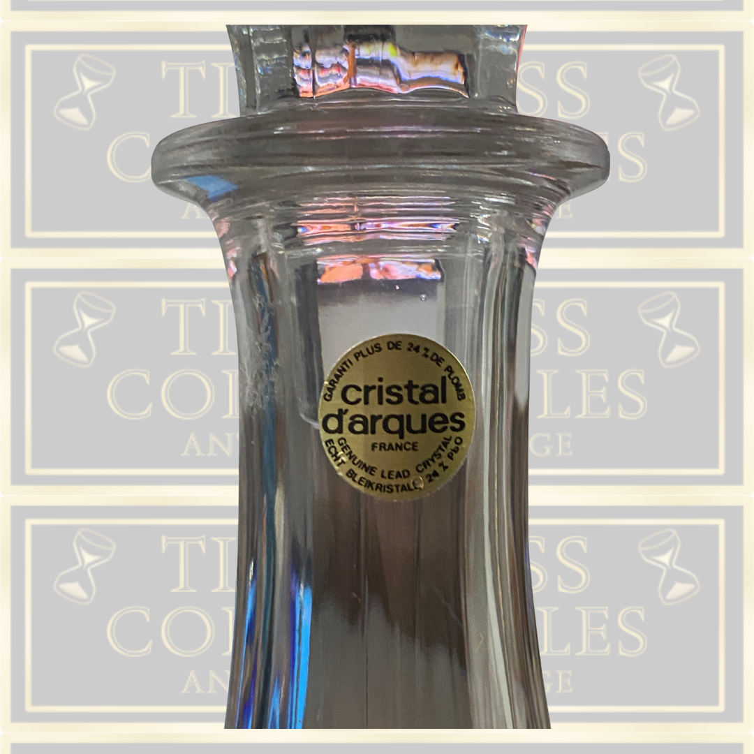 Vintage Crystal D’Arques French Glass Lead Crystal Decanter