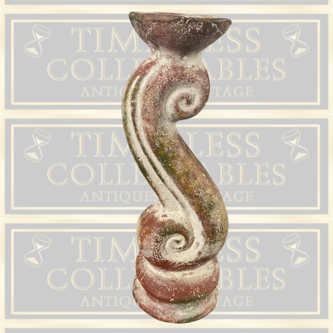 Vintage Single Centre Piece Pottery Candle Holder