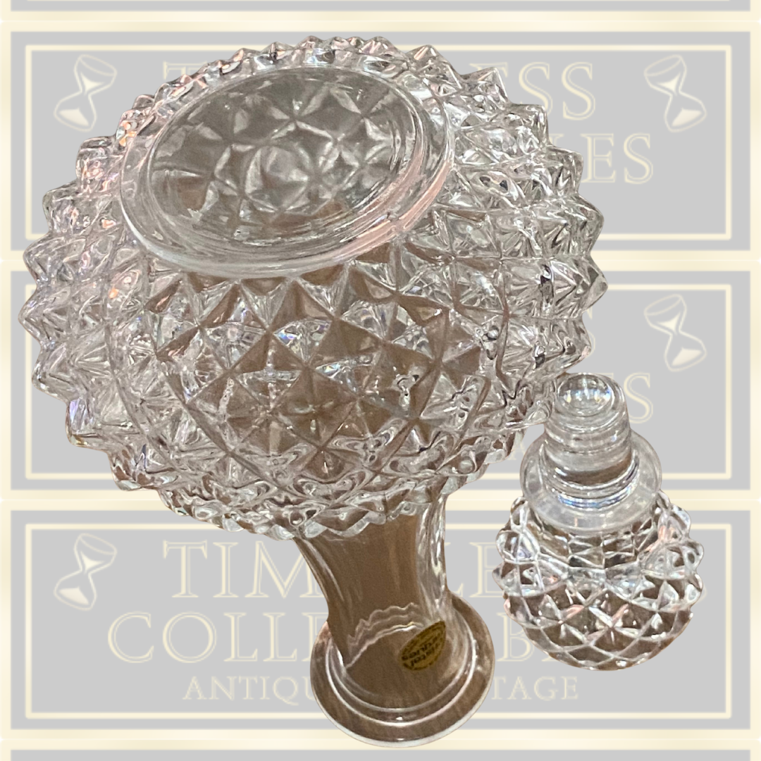 Vintage Crystal D’Arques French Glass Lead Crystal Decanter