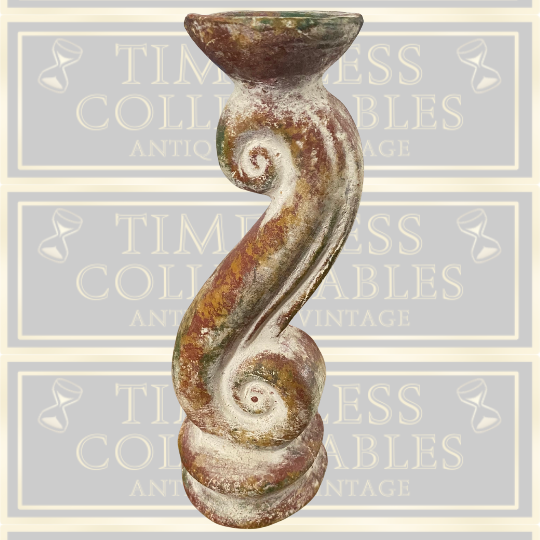 Vintage Single Centre Piece Pottery Candle Holder